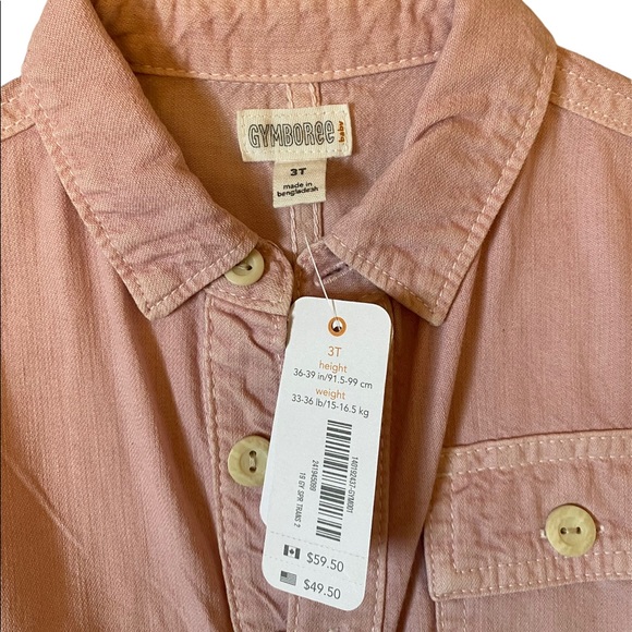 Gymboree Toddler Girls Jumpsuit, size 3T, blush color, new with tags - Picture 2 of 3
